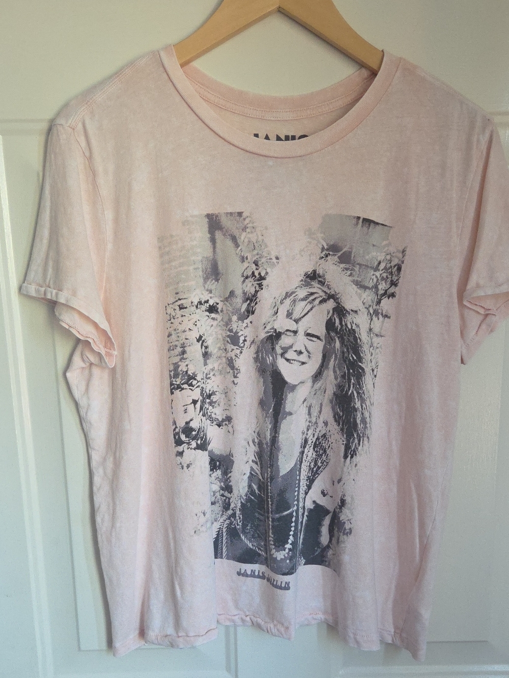 Lucky Brand Light Pink Short-Sleeve Janis Joplin